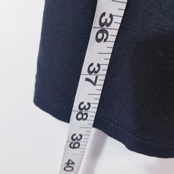 J. Jill Wearever Collection Black Jersey Shift Dress Boatneck Lagenlook - Picture 6 of 10